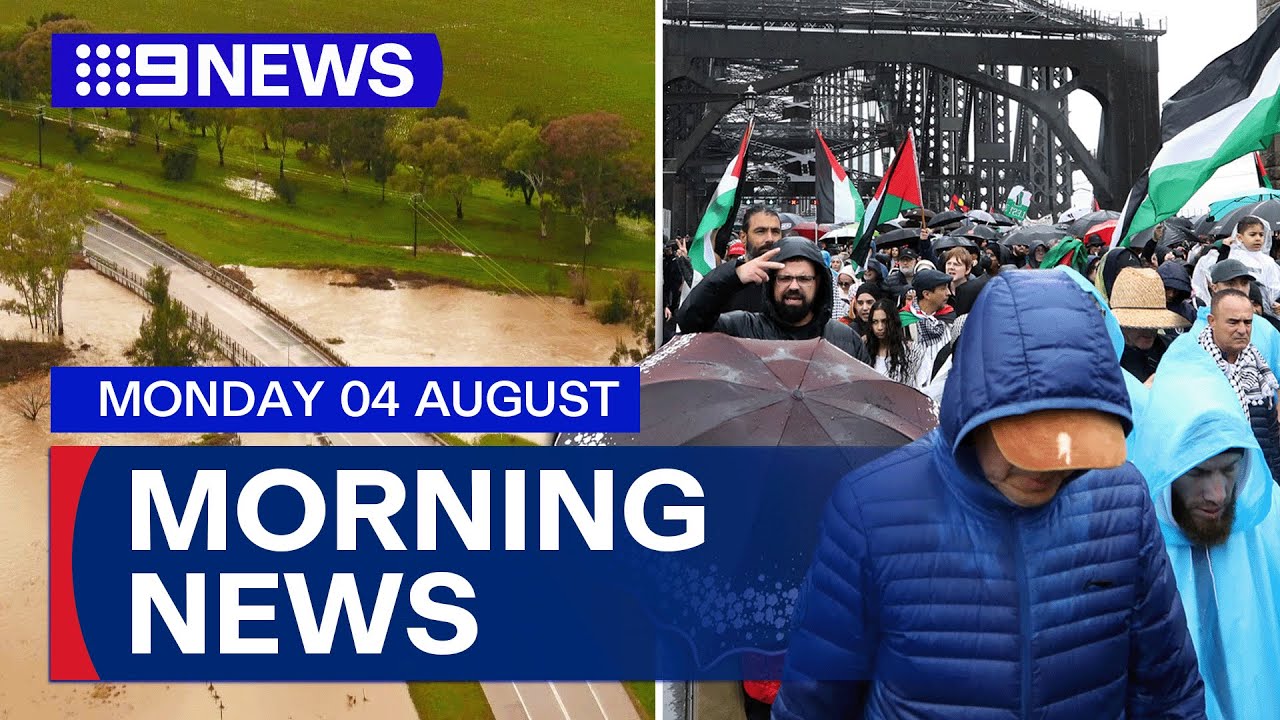 NSW Premier warns against future marches; Woman missing in NSW floods | 9 News Australia