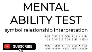 symbol relationship interpretation chapter 2 part 1 MENTAL ABILITY TEST #government  #TRICKS