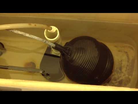 How to adjust a ball float in your commode