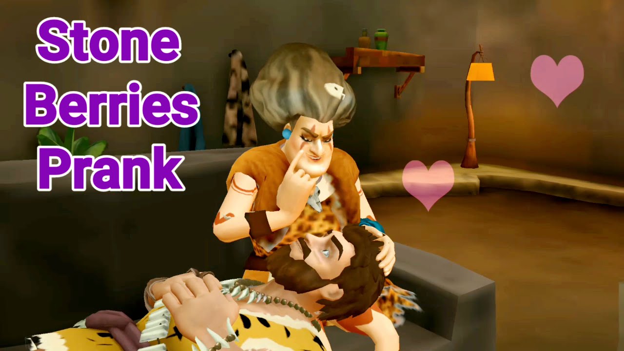 Scary Teacher 2 Stone Age | Stone Berries Prank