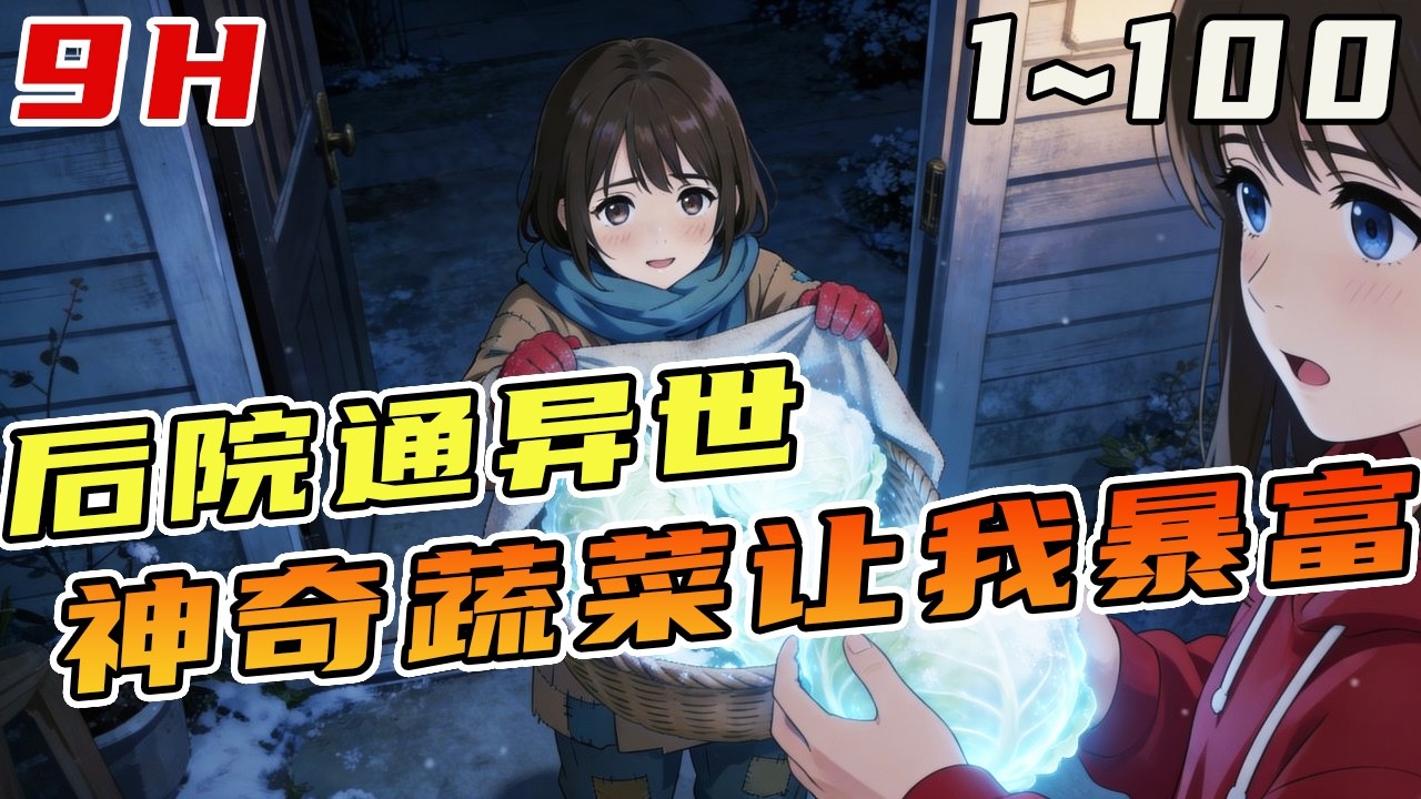 後院的大門通向了一個神奇的村子，每當晚上八點，後院的大門就會被敲響，此時賣白菜的小女孩出現了《開局後院通異世：我靠賣菜暴富》 #古代#異世#有聲漫