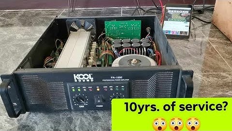 Kool Sound PA1500 Cleaning and Bridge Mode Testing