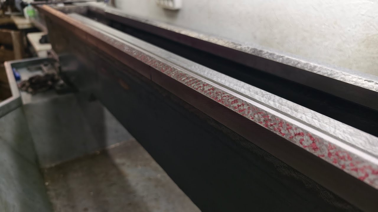 Шабрение станины токарного станка. Часть 3