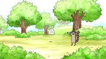 Regular Show - Hi Five Ghost Tricks Rigby To Un-Jinx Him