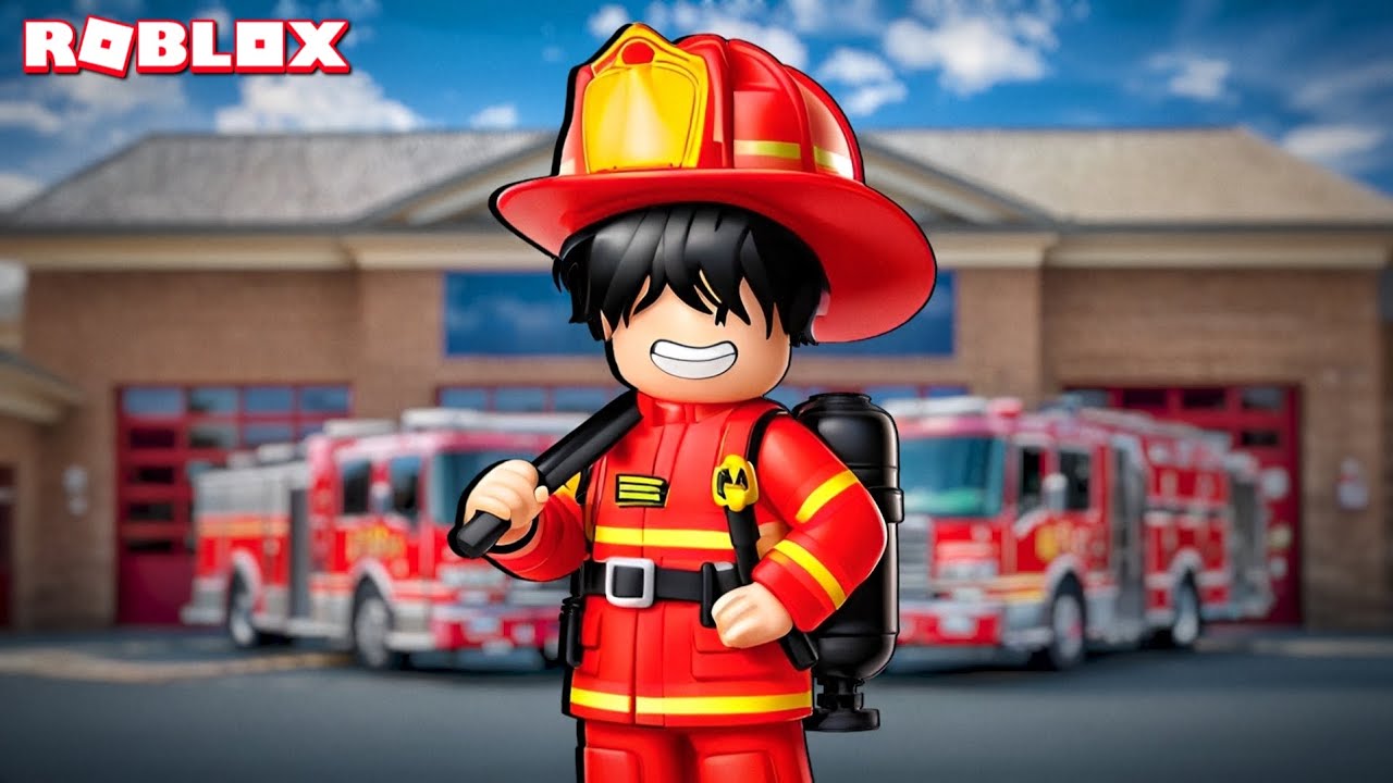 ကျွန်တော် မီးသတ်သမား ကြီးဖြစ်ခဲ့တယ် | Firefighter in Roblox 🚒🧯