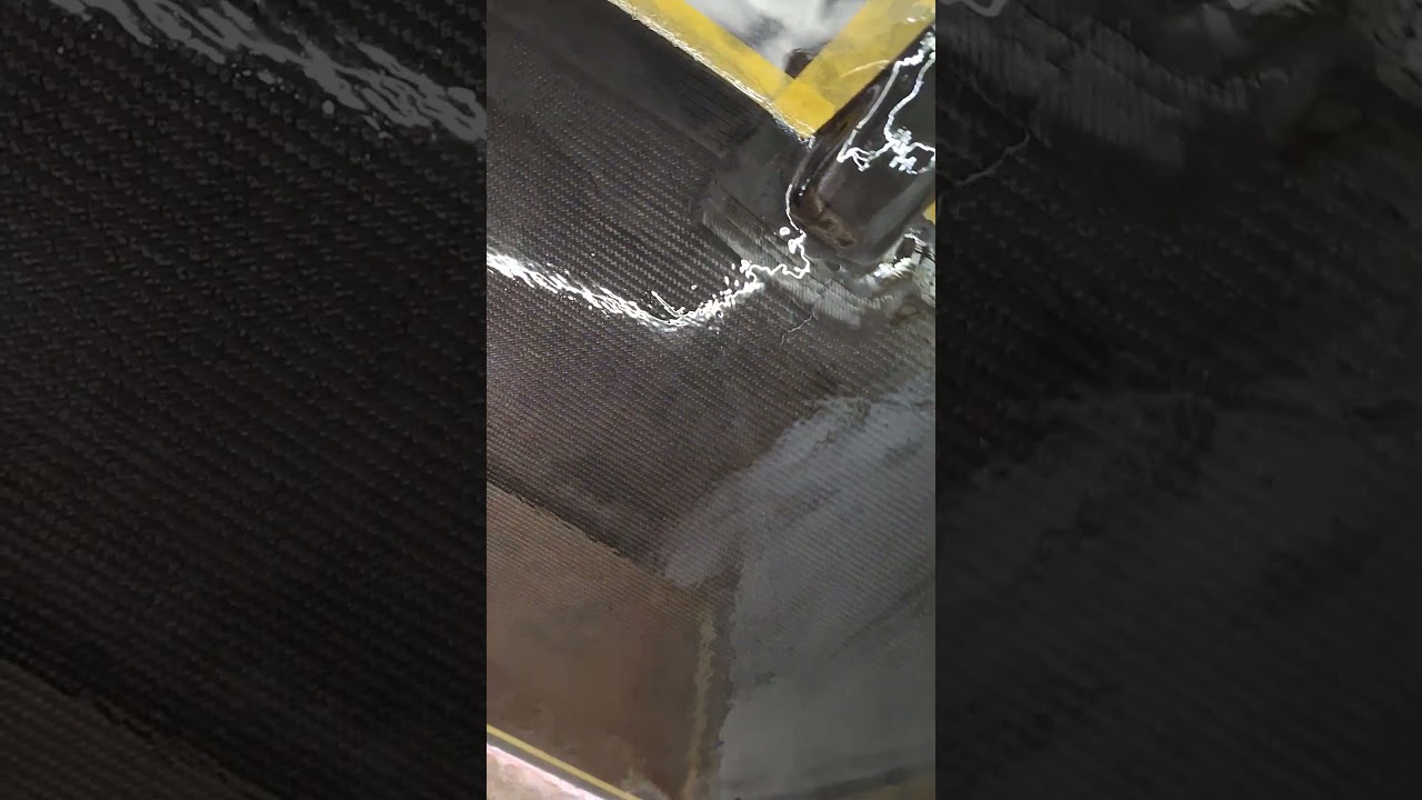Carbon finish for cabin roof