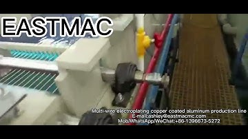 Multi-wire Electroplating copper coated aluminum production line