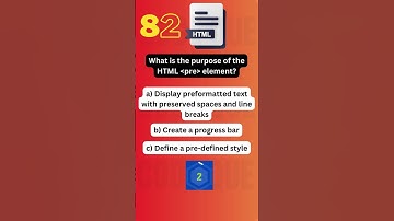 "HTML Quiz Challenge 82 🚀 Test Your Web Development Knowledge! | CodeQue | #shorts #shortvideo #html