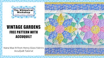 Make this Cute Runner with Courtyard Die and AccuQuilt Go! Cutter