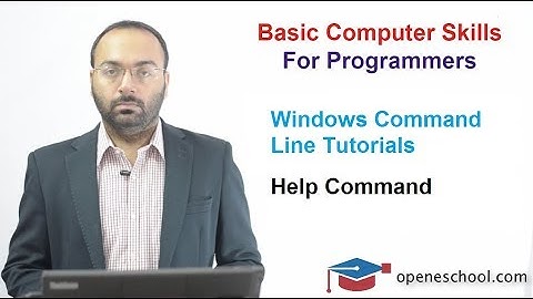 Windows Command Line Tutorials - Tutorial 2 - Help Command