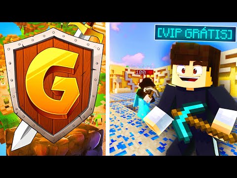 MELHOR SERVIDOR de RANKUP com VIP FREE - Minecraft Pirata e Original 1.8 à 1.20