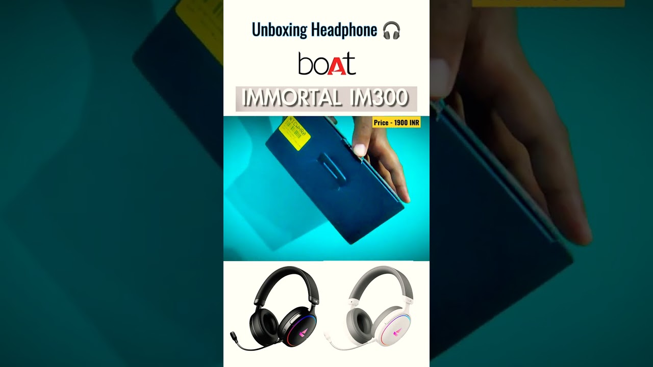 Unboxing Boat IMMORTAL IM300 Gaming Headphone 🎧