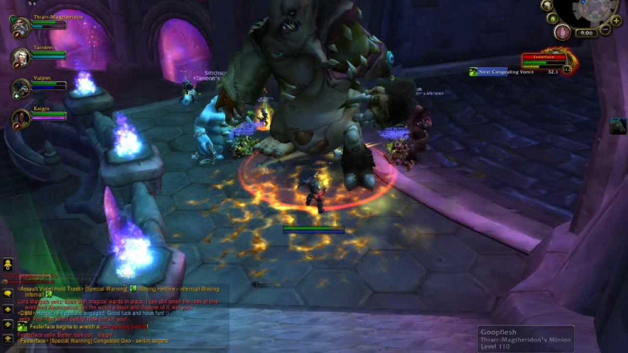 World of Warcraft - Legion - Heroic - Violet Hold - Festerface - Protection Paladin