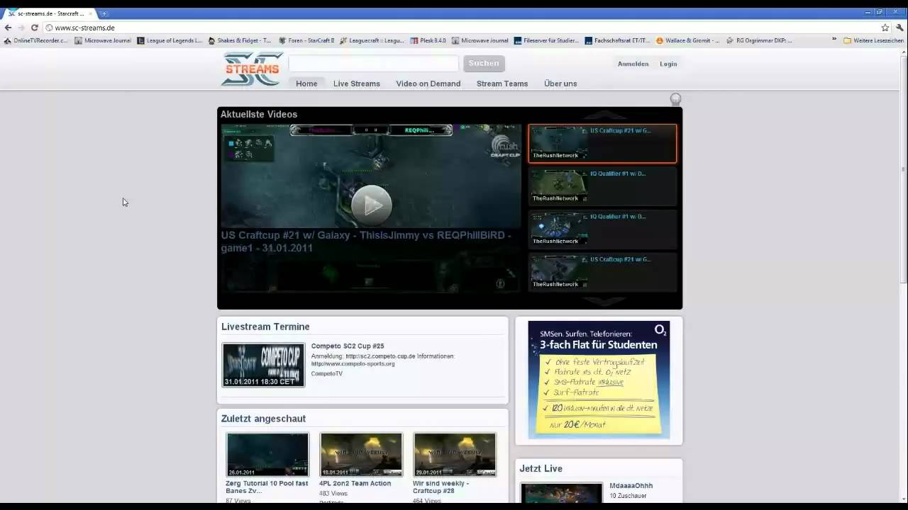 Userstream auf derfrodo.de - Part 1