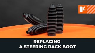 How to replace Steering rack bellows on - video tutorial