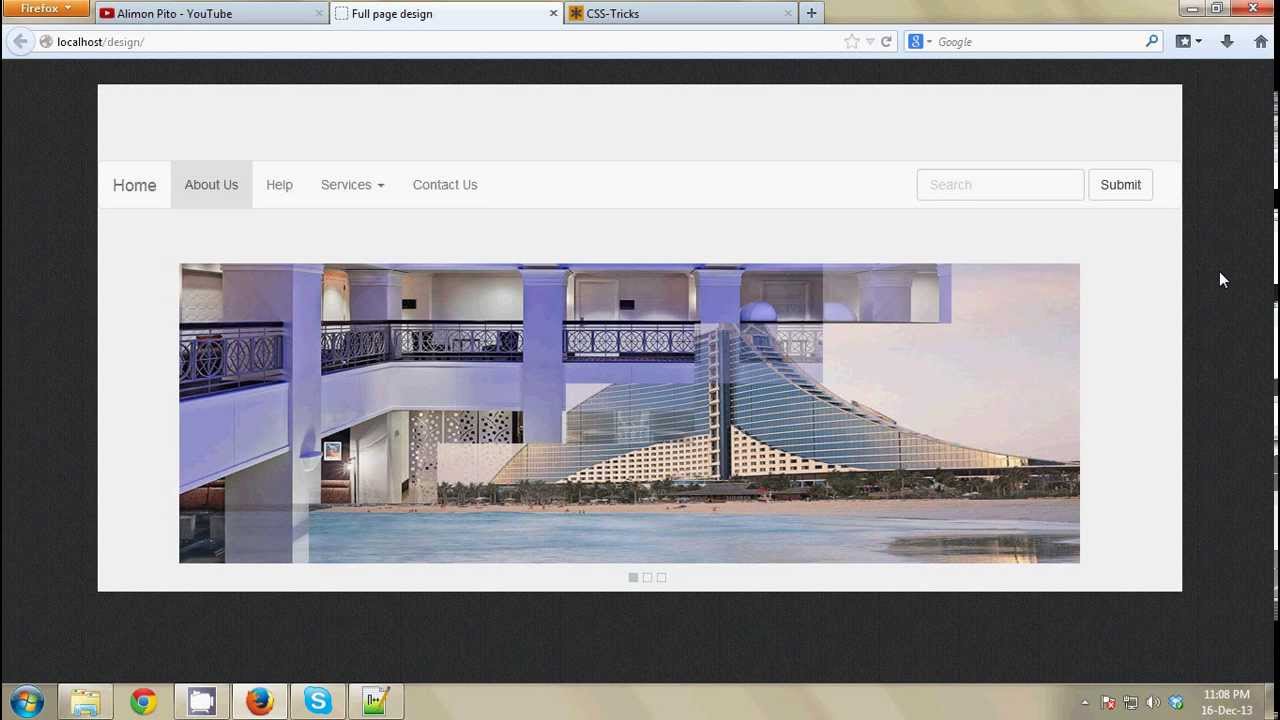 Full web page design step by step Bangla tutorial #4 - YouTube