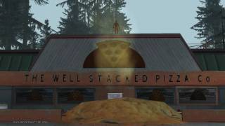 Jumping into a pile of shit infront of Pizza Stack.