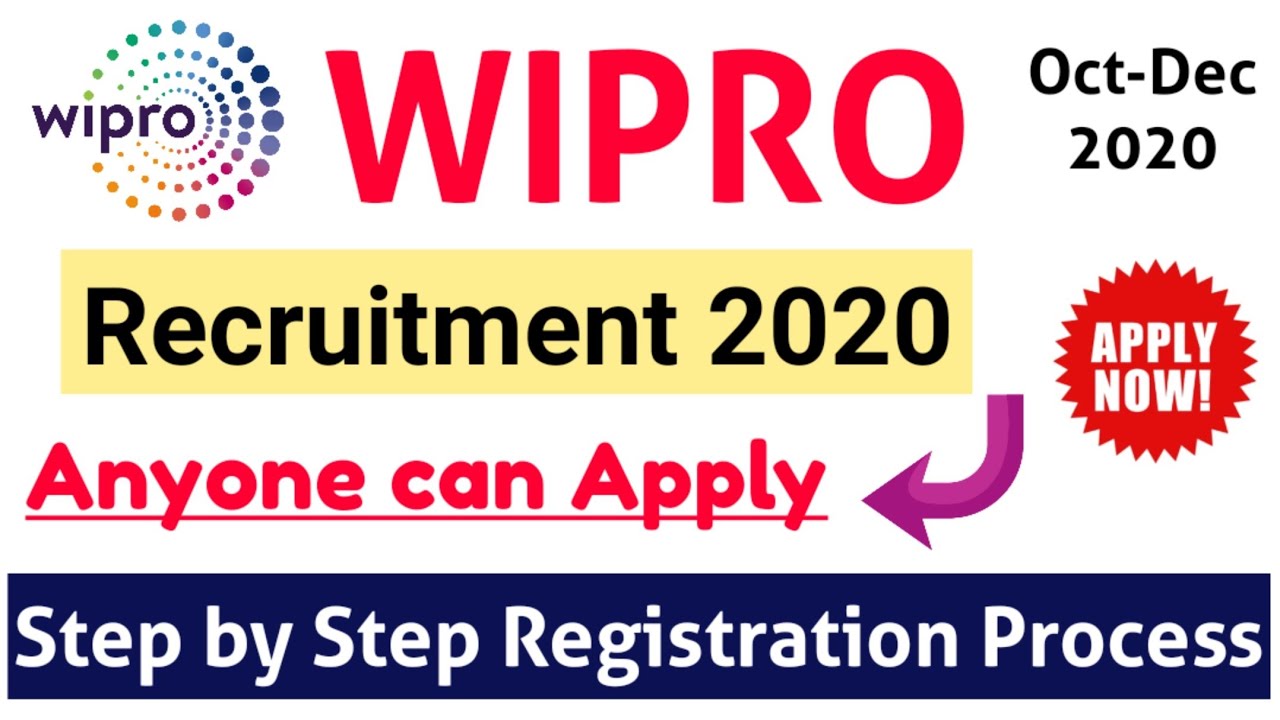 Wipro Job Recruitment 2020 - Fresher also eligible - Step by step Process for Apply - Wipro job 2020