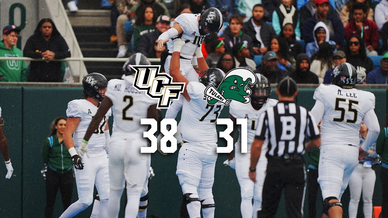 Highlights: #22 UCF 38, #17 Tulane 31
