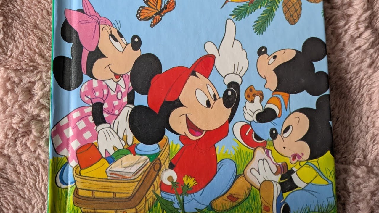 ASMR Sleepy Bedtime Story | Disney's A Picnic in the Woods | Page Turning and Whispering