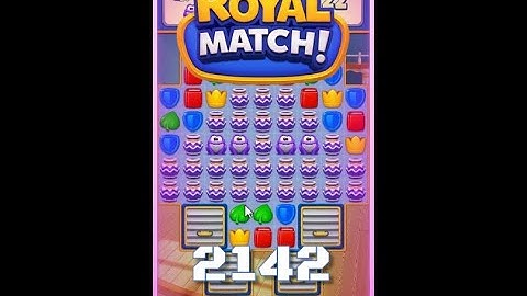 Royal Match Level 2142 - No Boosters Gameplay