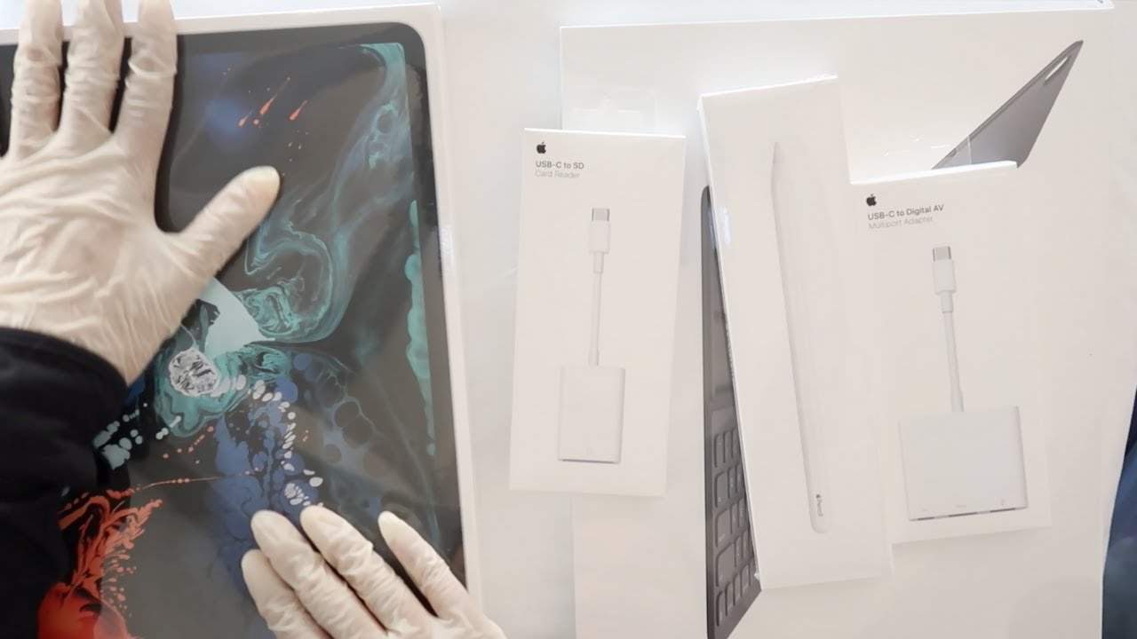 ASMR | iPad Pro 2018 +Accessories  Whispered Unboxing  RELAXING!