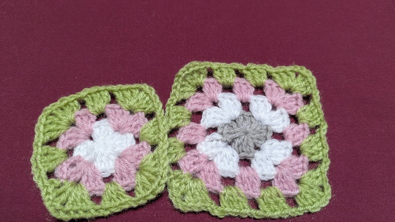 スクエアモチーフでベストを編んで見ました！