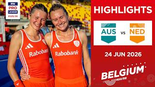 Australia vs Netherlands (W) | Full Highlights | FIH Hockey Pro League 2025-26 | 24 June 2026 screenshot 2