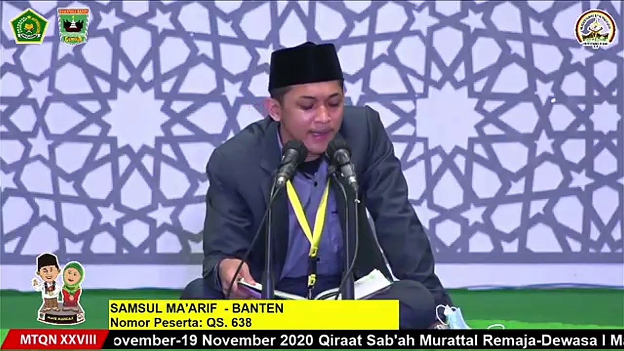 Samsul ma'arif || Qiro'at Murattal Remaja MTQ Nasional 2020