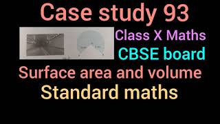 Celebrity Case study 93 | Surface area and volume | Class X Maths | CBSE board | standard maths Net Worth