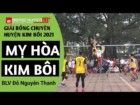 Xã Kim Bôi gặp xã Mỵ Hòa || Giải bóng chuyền huyện Kim Bôi 2021