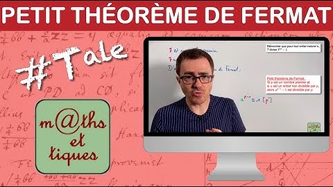 Appliquer le petit théorème de Fermat - Terminale - Maths expertes