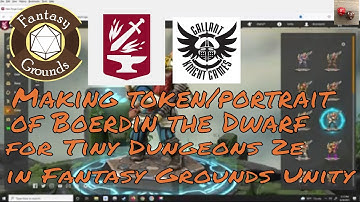 Making Token-Portrait for Boerdin the Dwarf in Hero Forge