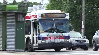 SEPTA NEW FLYER D40 BUS 8259 ON THE 26 ARRIVES TO OLNEY TRANSPORTATION CENTER