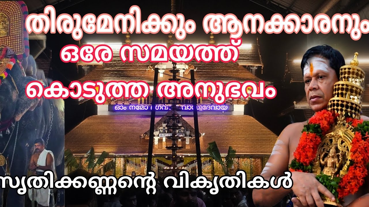 തിരുമേനിക്കും ആനക്കാരനും ഒരേ സമയത്ത് ഒരേ സമയത്ത് കൊടുത്ത അനുഭവം = കണ്ണന്റെ ഓരോരോ വികൃതികൾ 