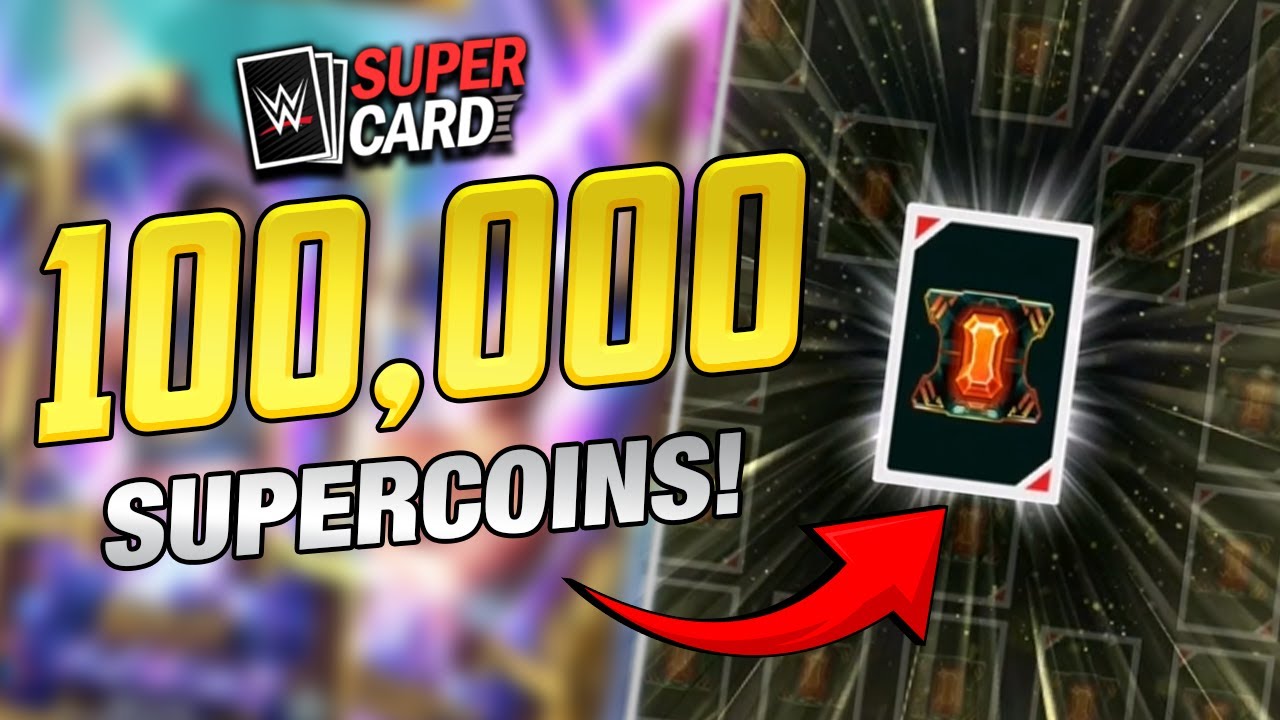100,000 Super Coins on the NEW EON Rarity Packs! WWE SuperCard Pack Opening Madness!