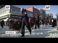 The ceremonial start for the 2014 Iditarod Trail Sled Dog Race was held in a party-like atmosphere i