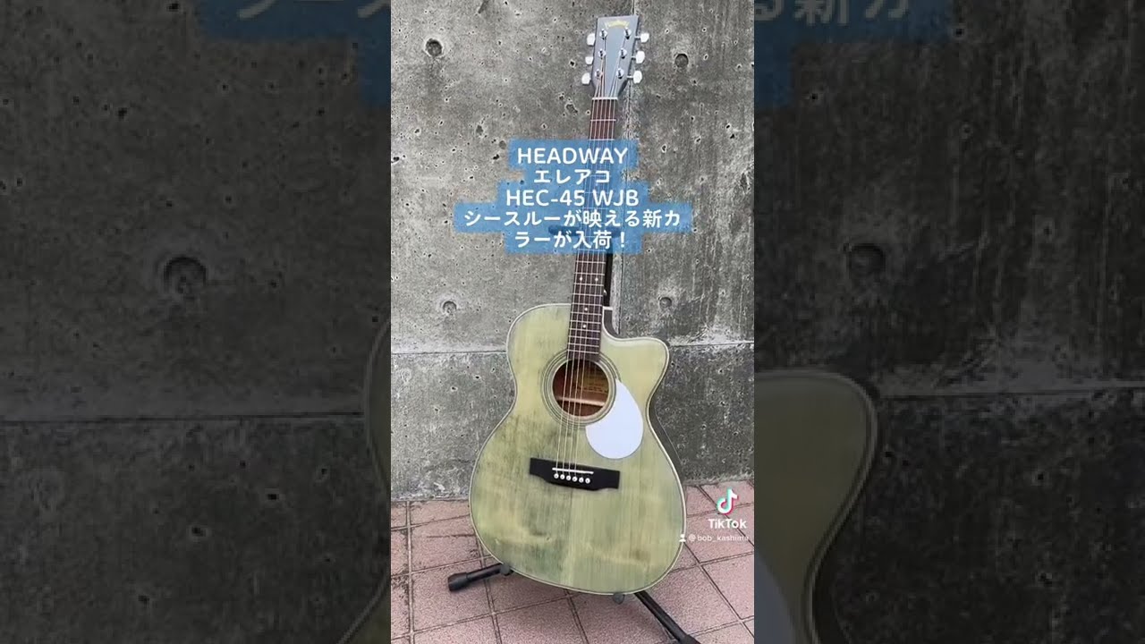 New Headway HEC-45 WJB acoustic-electric guitar with a stunning