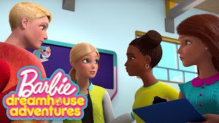 @Barbie | Barbie Cheers on Ken in a FUN MASCOT DANCE-OFF! | Barbie Dreamhouse Adventures