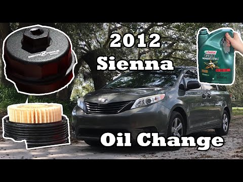 2012 Toyota Sienna Oil Change (4-Cylinder)