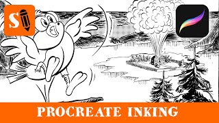Procreate Inking  Comic on the iPad in Procreate: Kwab and the Fridgedair page 20