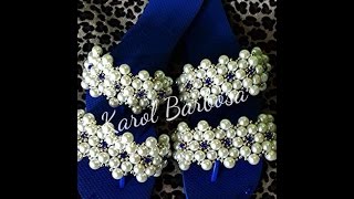 Renda de pérolas com strass – Karol Barbosa