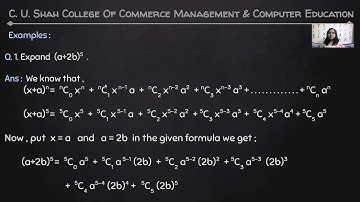 B.B.A SEM-1 Elements of Business Mathematics U3 PART I  BY PROF. BHARTI PARMAR