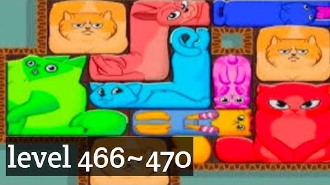 Puzzle Cats - level 466~470  Solve 