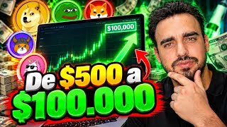 🔴VOY A INVERTIR EN ESTA MEMECOIN: $500 A $100.000 | RETO CRYPTO