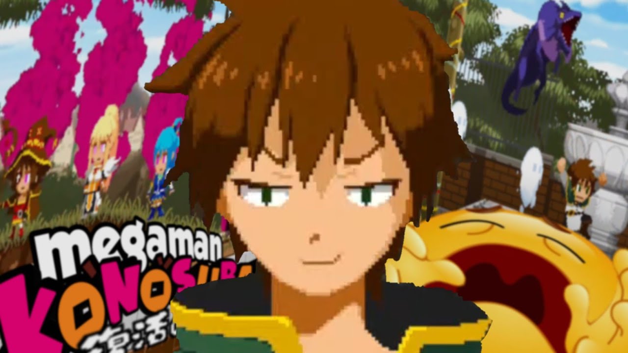 Joguei o JOGO DE KONOSUBA que é literalmente um MEGAMAN (e quase perdi minha sanidade no processo)