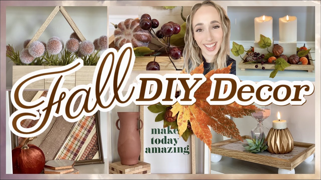 FALL DIY DECOR USING DOLLAR TREE PICTURE FRAMES!!