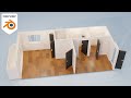Blenderで3D間取り図を作ろう【建築アドオンArchimesh】