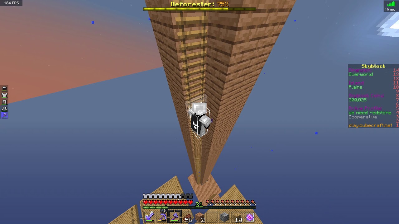 Cow/zombie farm cubecraft skyblock YouTube