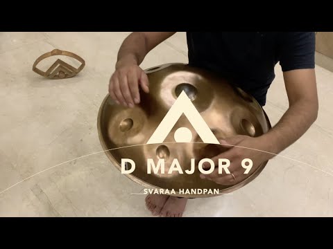 Svaraa Handpan - D Major 9 Ember stainless steel, India